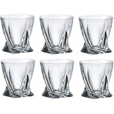 Zestaw Szklanek na Whisky Quadro - 340ml - Elegancki i Przezroczysty Zestaw Szklanek na Whisky Quadro - 340ml - Elegancki i Przezroczysty