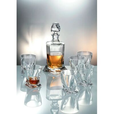 Sada whisky BOHEMIA - 6 sklenic, 340ml + láhev 850ml Sada whisky BOHEMIA - 6 sklenic, 340ml + láhev 850ml