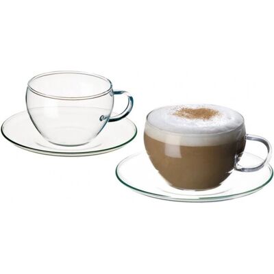 Šálek Bohemia Cristal 022 004 021 - Sada 4 Průhledných Skleněných Šálků na Capuccino Šálek Bohemia Cristal 022 004 021 - Sada 4 Průhledných Skleněných Šálků na Capuccino