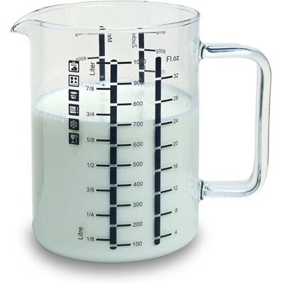 Bohemia Cristal 1 L Messbecher - Messbecher mit Henkel Bohemia Cristal 1 L Messbecher - Messbecher mit Henkel