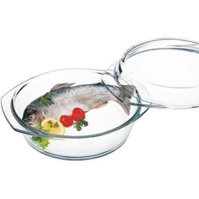 Pentola da forno Bohemia Cristal 021 001 005 - 2.5L - Casseruola rotonda Pentola da forno Bohemia Cristal 021 001 005 - 2.5L - Casseruola rotonda