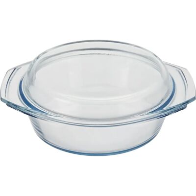 Ciotola rotonda in vetro 1L con coperchio - Cucina Bohemia Cristal Ciotola rotonda in vetro 1L con coperchio - Cucina Bohemia Cristal
