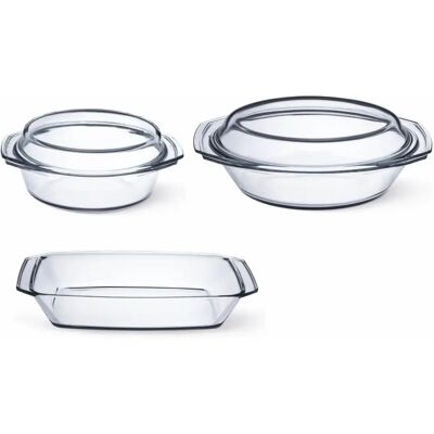 SIMAX Ofenfeste Gläser-Set - 3 Stück, Klar, Küchenzubehör SIMAX Ofenfeste Gläser-Set - 3 Stück, Klar, Küchenzubehör