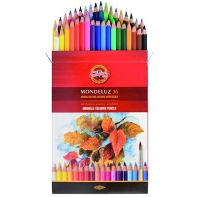 KOH-I-NOOR Watercolor Pencil Mondeluz 3719/36 Mix - Akvarell ceruzák KOH-I-NOOR Watercolor Pencil Mondeluz 3719/36 Mix - Akvarell ceruzák