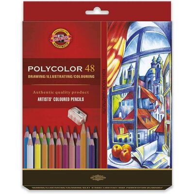 Koh-I-Noor Model 3836 Polycolor 48 Kolorowych Kredki - Kredki Koh-I-Noor Model 3836 Polycolor 48 Kolorowych Kredki - Kredki