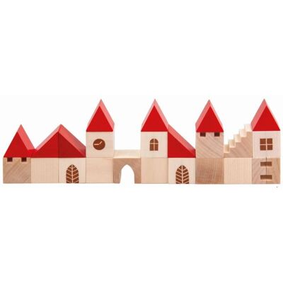 Set de Blocs en Bois Detoa Ville - 96 pièces pour enfants 3+ - Publicité Set de Blocs en Bois Detoa Ville - 96 pièces pour enfants 3+ - Publicité