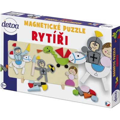 Detoa Rytíři Magnetisches Puzzle - Kreatives Kinderspiel Detoa Rytíři Magnetisches Puzzle - Kreatives Kinderspiel