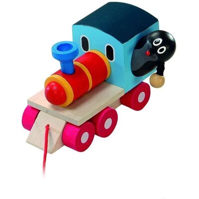 Detoa Holzspielzeug Zug mit Krtek - Pädagogisches Spielzeug für Kinder Detoa Holzspielzeug Zug mit Krtek - Pädagogisches Spielzeug für Kinder