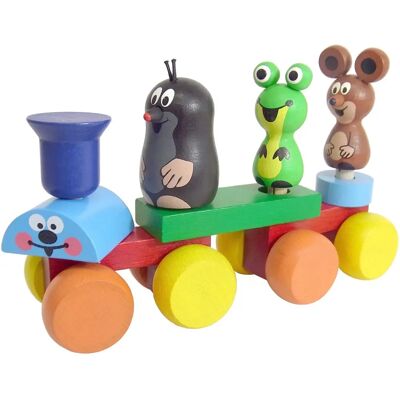 Detoa Holzspielzeug Krtek Zug - Lernspielzeug für Kinder Detoa Holzspielzeug Krtek Zug - Lernspielzeug für Kinder