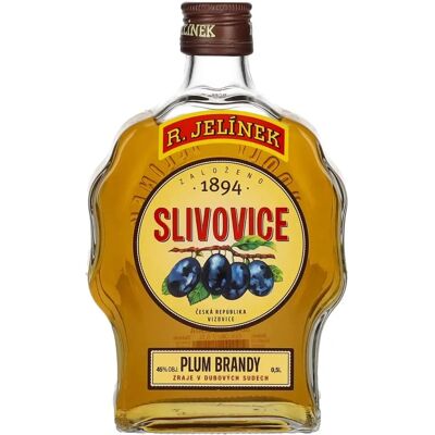 R. Jelínek Gold Eau-de-vie de Prune - Spiritueux - 45% - 0,5L - Publicité R. Jelínek Gold Eau-de-vie de Prune - Spiritueux - 45% - 0,5L - Publicité