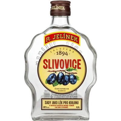 R. Jelínek Slivovice Eau-de-vie de Prune - Pur et Spiritueux - Publicité R. Jelínek Slivovice Eau-de-vie de Prune - Pur et Spiritueux - Publicité