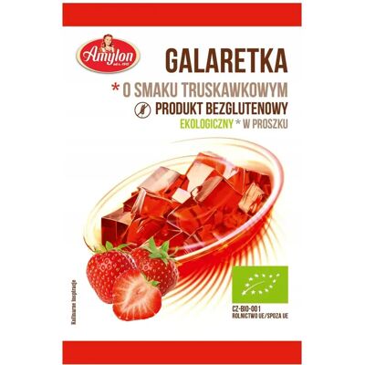 Amylon Organiczna galaretka truskawkowa - Galaretka Amylon Organiczna galaretka truskawkowa - Galaretka