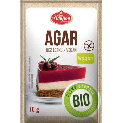 AMYLON Organiczny Bezglutenowy Agar 10g - Agar AMYLON Organiczny Bezglutenowy Agar 10g - Agar