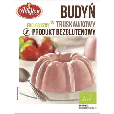 AMYLON Pudding Bio Sans Gluten Fraise - Dessert - Publicité AMYLON Pudding Bio Sans Gluten Fraise - Dessert - Publicité