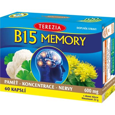 Terezia Company B15 Memory 60 kapslí - Potravinový doplněk Terezia Company B15 Memory 60 kapslí - Potravinový doplněk