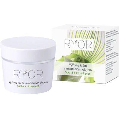 RYOR Sensitive Almond Oil Moisturising Cream - Moisturising Cream for Dry and Sensitive Skin RYOR Sensitive Almond Oil Moisturising Cream - Moisturising Cream for Dry and Sensitive Skin