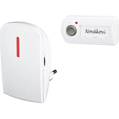 ELEKTROBOCK BZ11 Blanco Inalámbrico Timbre y Intercom ELEKTROBOCK BZ11 Blanco Inalámbrico Timbre y Intercom