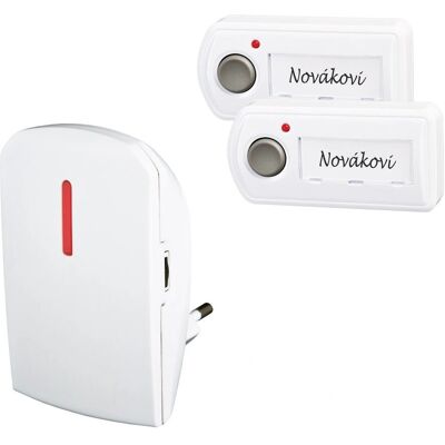 ElektroBock BZ11-12 Bílý Bezdrátový Zvonek - Wireless Doorbell ElektroBock BZ11-12 Bílý Bezdrátový Zvonek - Wireless Doorbell
