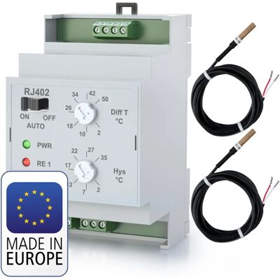 ELEKTROBOCK EB RJ402 - Interrupteur différentiel de température - IP20 - Publicité ELEKTROBOCK EB RJ402 - Interrupteur différentiel de température - IP20 - Publicité