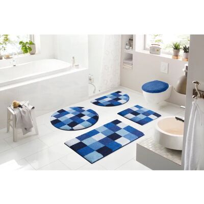 GRUND Mosaik Badezimmermatte - Rechteckig, Blau - Rutschfest, 40°C Waschbar, 5J Garantie GRUND Mosaik Badezimmermatte - Rechteckig, Blau - Rutschfest, 40°C Waschbar, 5J Garantie