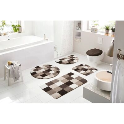 GRUND - MOSAIK - Rund Ø70 cm - Beige - Badematte GRUND - MOSAIK - Rund Ø70 cm - Beige - Badematte