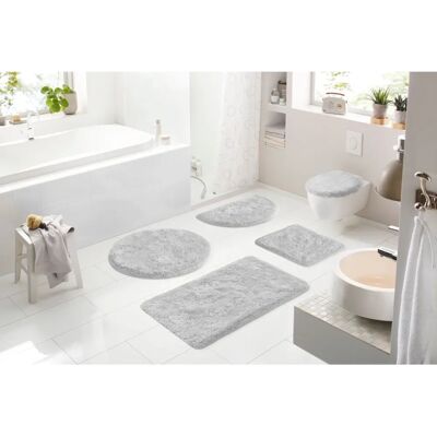 Grund Melos Badematten Set - 3-tlg., Grau Grund Melos Badematten Set - 3-tlg., Grau