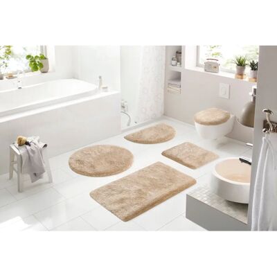 Grund Melos Beigebadematte - 3-tlg. Set - Badvorleger & WC-Deckelbezug Grund Melos Beigebadematte - 3-tlg. Set - Badvorleger & WC-Deckelbezug