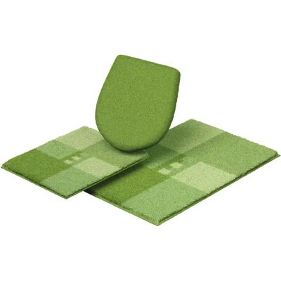 GRUND Grüner rechteckiger Badematten-Set - Badvorleger GRUND Grüner rechteckiger Badematten-Set - Badvorleger