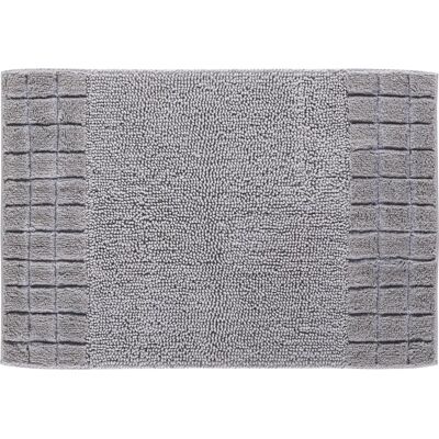 Grund Schach Badmatte - Baumwolle, Silber, Rechteckig - 60x90cm Grund Schach Badmatte - Baumwolle, Silber, Rechteckig - 60x90cm