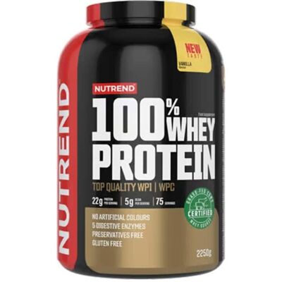 Nutrend Vanilkové Syrovátkové Protein - 2250g - Podporuje růst svalů Nutrend Vanilkové Syrovátkové Protein - 2250g - Podporuje růst svalů