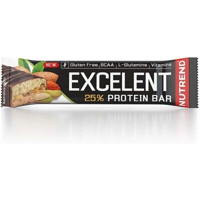 Nutrend Excelent Barre Protéinée Beurre de Cacahuète - 18 barres - Publicité Nutrend Excelent Barre Protéinée Beurre de Cacahuète - 18 barres - Publicité