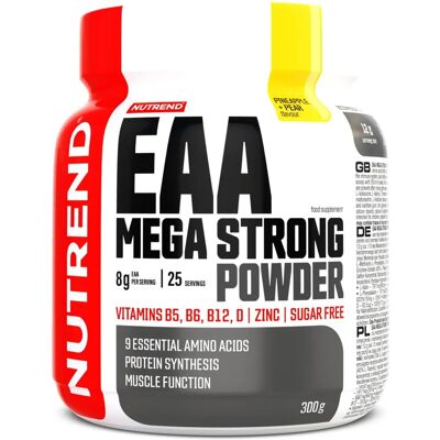 Nutrend EAA Mega Strong Prášek - Ananas a Hruška - 300g Nutrend EAA Mega Strong Prášek - Ananas a Hruška - 300g