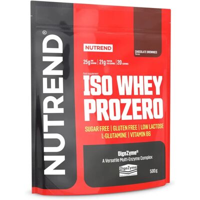 NUTREND Iso Whey Prozero Brownie - Čokoládové - Proteinový prášek NUTREND Iso Whey Prozero Brownie - Čokoládové - Proteinový prášek