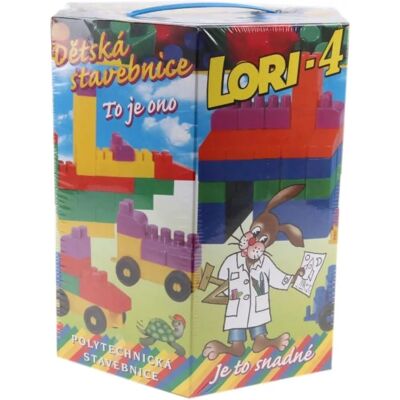 Teddies - LORI 4 - Plast - 100 ks - Stavebnice Teddies - LORI 4 - Plast - 100 ks - Stavebnice