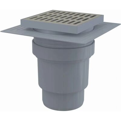 Drain de douche ALCAPLAST - Grille en inox - Réglage de hauteur 37-57mm - Siphon en plastique - Publicité Drain de douche ALCAPLAST - Grille en inox - Réglage de hauteur 37-57mm - Siphon en plastique - Publicité