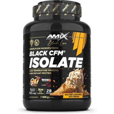 Amix Nutrition Amix BLACK Line Black CFM Isolate 1000 g - Slaný karamel - Proteinový prášek Amix Nutrition Amix BLACK Line Black CFM Isolate 1000 g - Slaný karamel - Proteinový prášek