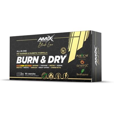 Amix Black Burn&Dry 90 Kapslí - Výživový doplněk Amix Black Burn&Dry 90 Kapslí - Výživový doplněk