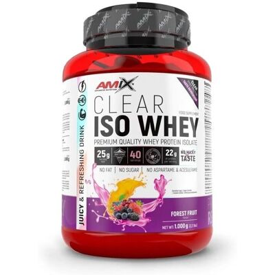 Amix Clear Iso Whey Protein 1 Kg - Frutos Silvestres - Proteína de soro de alta qualidade Amix Clear Iso Whey Protein 1 Kg - Frutos Silvestres - Proteína de soro de alta qualidade