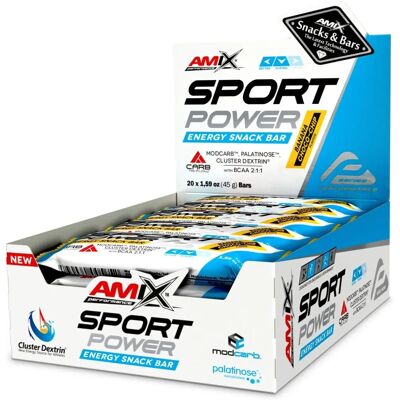Amix Sport Power Energy Banana Chocolate - Barre Énergétique - Publicité Amix Sport Power Energy Banana Chocolate - Barre Énergétique - Publicité