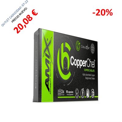 Amix - CopperChel - Chelovaný měď - 90 kapslí - doplněk stravy Amix - CopperChel - Chelovaný měď - 90 kapslí - doplněk stravy