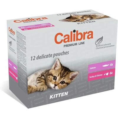 Calibra Confezione Multipack di Pouch per Gattini - Salmone & Pollame - Cibo per Gatti Calibra Confezione Multipack di Pouch per Gattini - Salmone & Pollame - Cibo per Gatti