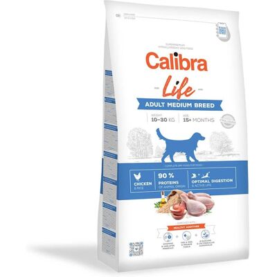 Calibra Life Adult Medium Breed cibo secco per cani pollo - 12kg Calibra Life Adult Medium Breed cibo secco per cani pollo - 12kg
