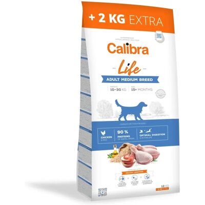 Calibra Life Adult 12kg+2kg - Comida para perros medianos Calibra Life Adult 12kg+2kg - Comida para perros medianos