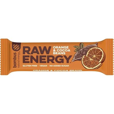 BOMBUS Glutenvrije Rauwe Energiebar met Sinaasappel & Cacao Bonen BOMBUS Glutenvrije Rauwe Energiebar met Sinaasappel & Cacao Bonen