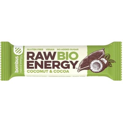 BOMBUS Bio Kokosnuss Kakao Energie Bar - Energieriegel BOMBUS Bio Kokosnuss Kakao Energie Bar - Energieriegel