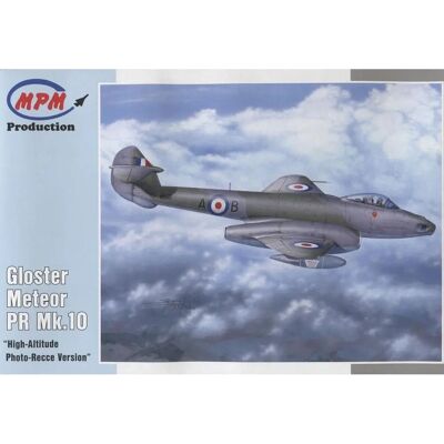 Kit de modèle avion Gloster Meteor PR Mk.10 - 1:72 - MPM - Publicité Kit de modèle avion Gloster Meteor PR Mk.10 - 1:72 - MPM - Publicité
