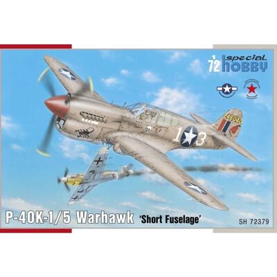 Modellbausatz Curtiss P-40K-1/5 Warhawk - WW2 Jagdflugzeug Modellbausatz Curtiss P-40K-1/5 Warhawk - WW2 Jagdflugzeug