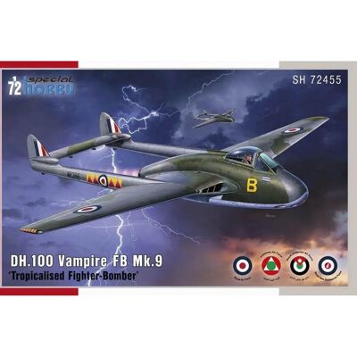 Special Hobby DH.100 Vampire FB.Mk.9 Tropicalised Fighter-Bomber - Modellbausatz - 1:72 Special Hobby DH.100 Vampire FB.Mk.9 Tropicalised Fighter-Bomber - Modellbausatz - 1:72