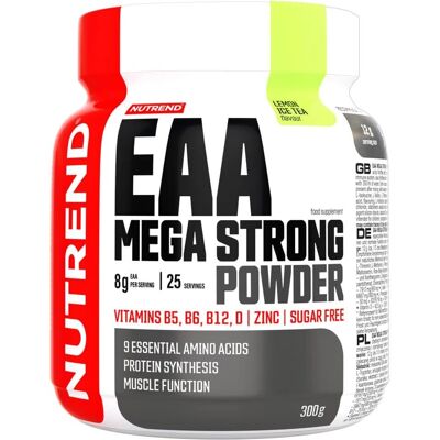 Nutrend EAA Mega Strong prášek - Citrónový ledový čaj - Doplněk s esenciálními aminokyselinami Nutrend EAA Mega Strong prášek - Citrónový ledový čaj - Doplněk s esenciálními aminokyselinami