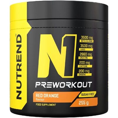 Nutrend N1 Pre-Workout - Červená Pomeranč - 255g Nutrend N1 Pre-Workout - Červená Pomeranč - 255g